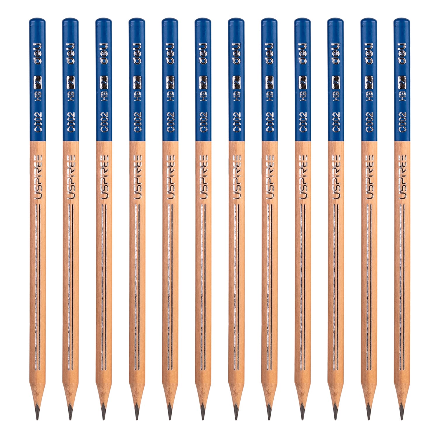 Deli Deli EC002-HB Graphite Pencil – Premium HB Triangular Wooden Pencil for Writing, Drawing & Sketching ( Per Box)… — thumbnail 5 of 5