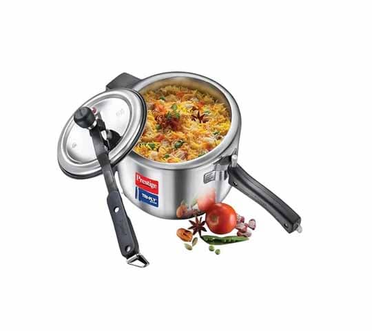 Prestige Prestige Triply Svachh 2L Pressure Cooker | Induction Base | Model 20717 | Stainless Steel Cooker daily essentials… — thumbnail 2 of 2