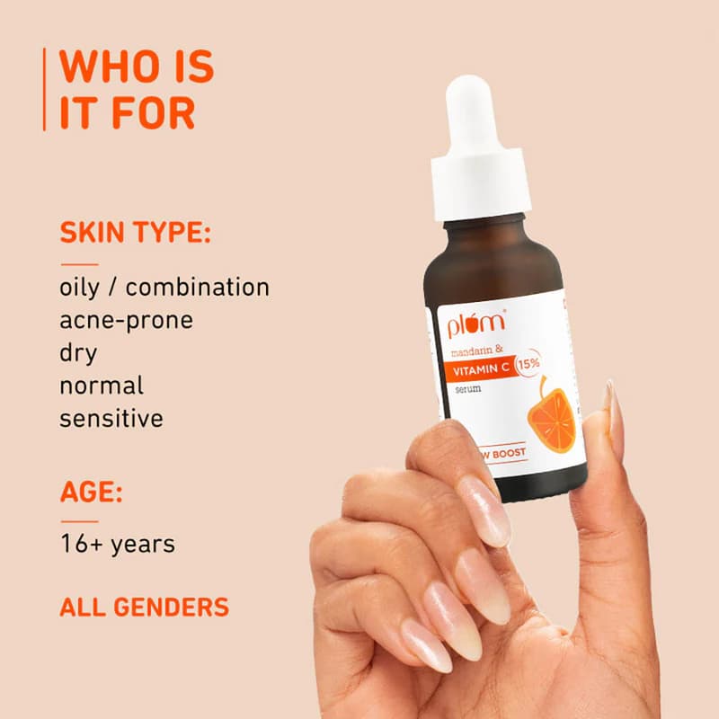 Plum Plum Mandarin & Vitamin C Brightening Face Serum 30ml daily essentials & lifestyle — thumbnail 5 of 8