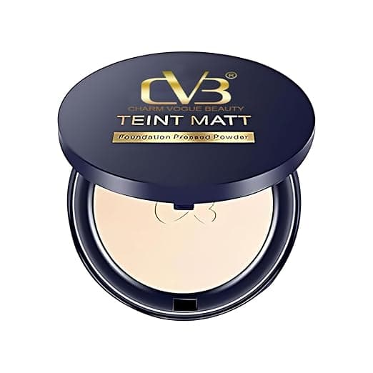 CVB C02 2-in-1 Teint Matt Foundation Pressed Compact Powder | Matte Finish Face Makeup
