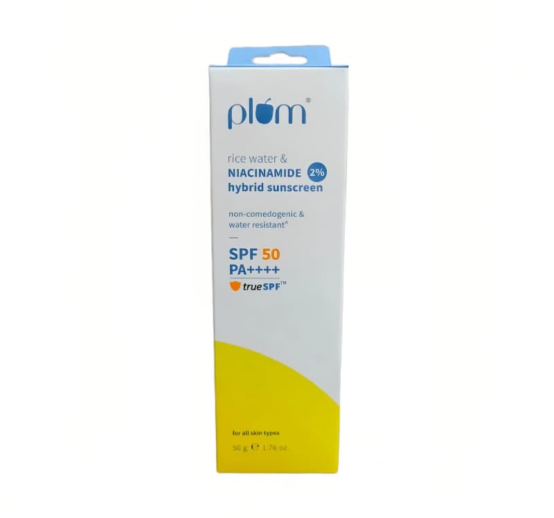 Plum Plum Rice Water & Niacinamide Hybrid Sunscreen SPF 50 PA++++ 50gm daily essentials & lifestyle — thumbnail 2 of 2