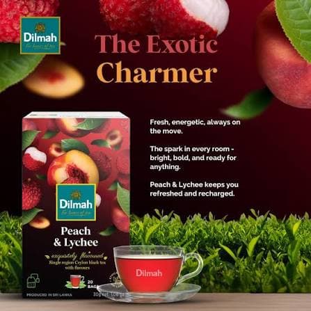 Dilmah Dilmah Premium Green Tea with Peach | 20 Tea Bags | Refreshing Flavored Green Tea daily essentials & lifestyle — thumbnail 4 of 6