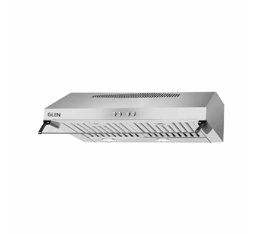 Straight Line Kitchen Chimney Recirculation only Carbon Filters Baffle filters 60cm 1000 m3/h -Silver 6003 SS