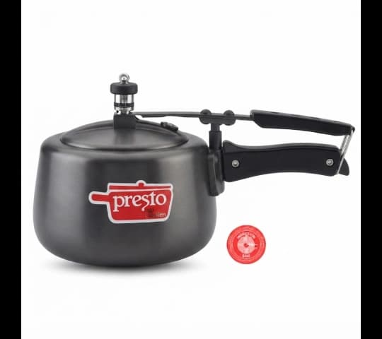 Presto Pressure Cooker Aluminium Hard Anodized Contura Inner Lid Induction Base 2 Litre