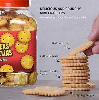 Dynas Dyans Mini Crackers Jar 227 gm salted Cream | Crispy & Creamy Snack daily essentials & lifestyle — thumbnail 4 of 4