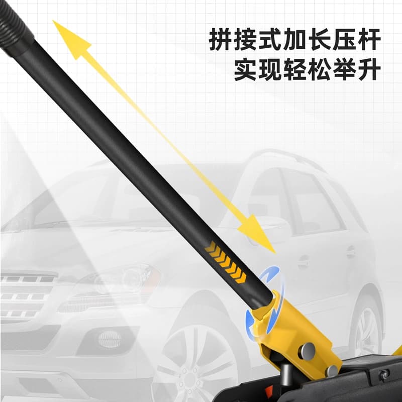 Deli Tools DQ-WD2T330 Single Pump Horizontal Jack – Heavy Duty Hydraulic Floor Jack hardware & machinery — thumbnail 2 of 6