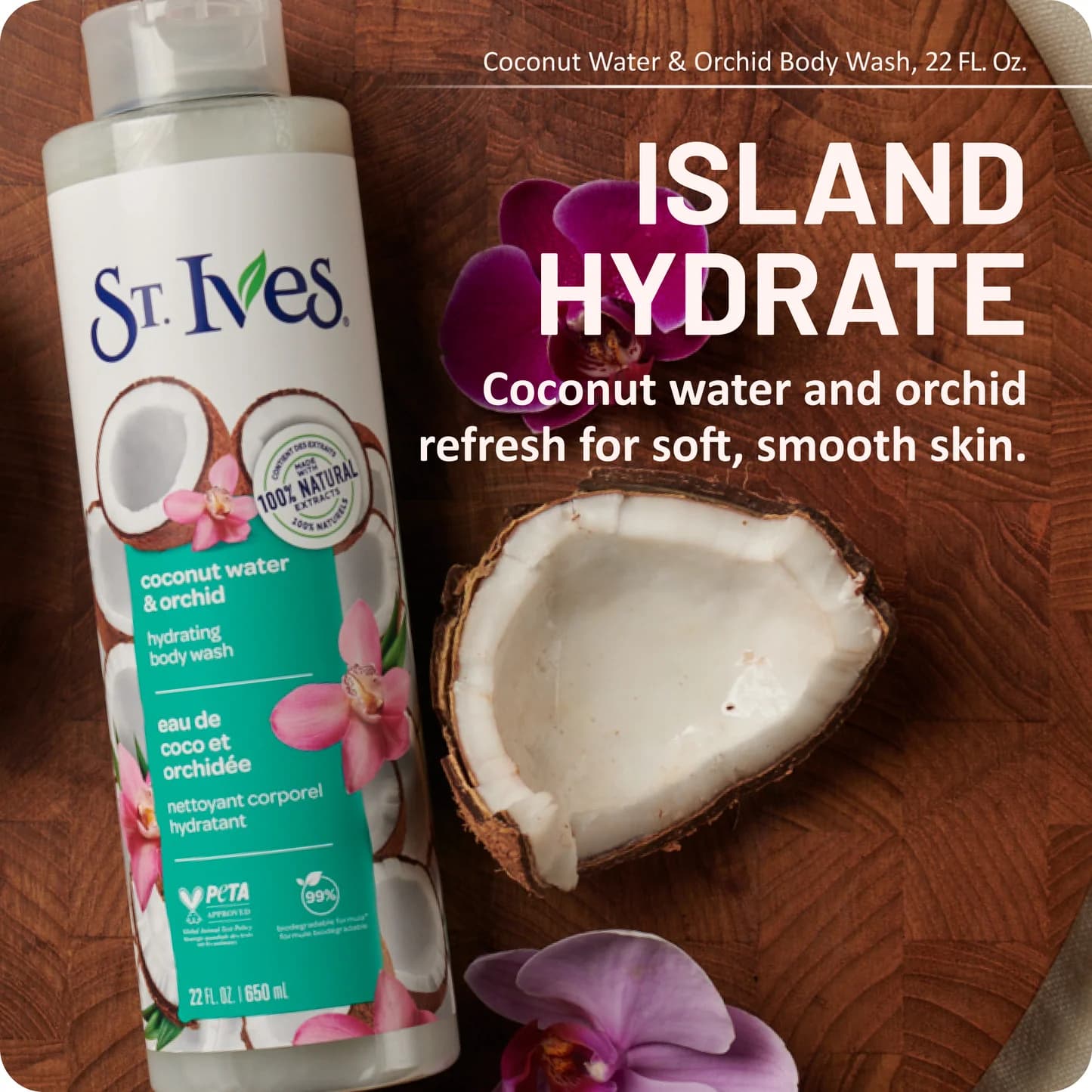 St. lIves St. Ives Rose Water & Aloe Vera Hydrating Body Wash 650ml daily essentials & lifestyle — thumbnail 2 of 2