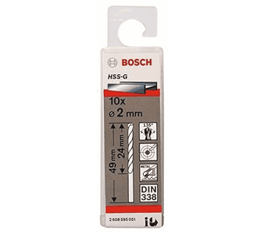 Twist Drill 2.0 mm HSS-G