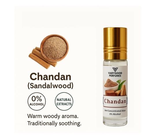 Varygood Varygood Chandan Perfume – Premium Sandalwood Long Lasting Fragrance daily essentials & lifestyle — thumbnail 3 of 3