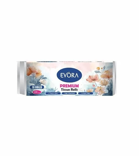 Evora Bathroom Tissue 55 gm – Soft, Strong & Highly Absorbent Toilet Tissue Roll