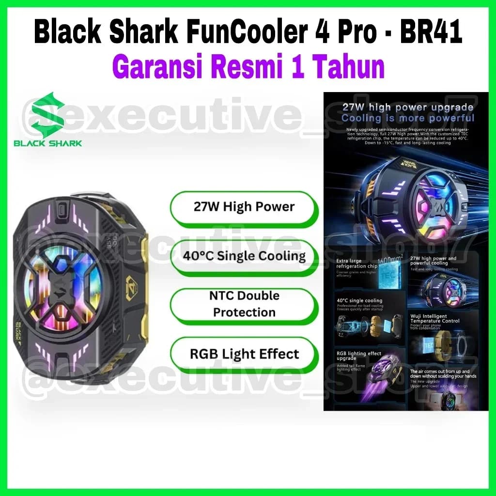 Black Shark Black Shark FunCooler 4 Pro BR41 27W Gaming Phone Cooler with RGB Lighting electronics — thumbnail 2 of 3