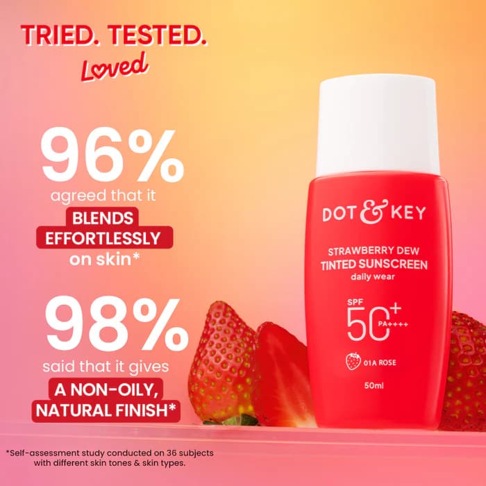 Dot & Key Dot & Key Strawberry Dew Tinted Sunscreen SPF 50 PA++++ 50ml daily essentials & lifestyle — thumbnail 4 of 4
