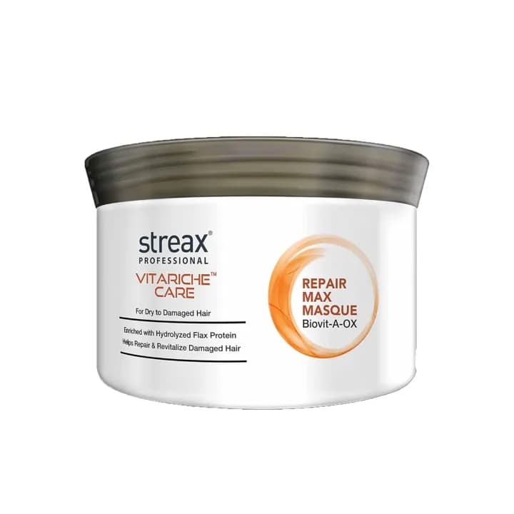 Streax Professional Vitariche Care Repair Max Masque 500g – Deep Repair Hair Mask for Dry & Damaged Hair