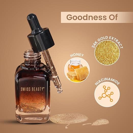 Swiss Beauty Swiss Beauty 24K Gold Face Serum | Hydrating & Radiant Glow Serum daily essentials & lifestyle — thumbnail 4 of 7