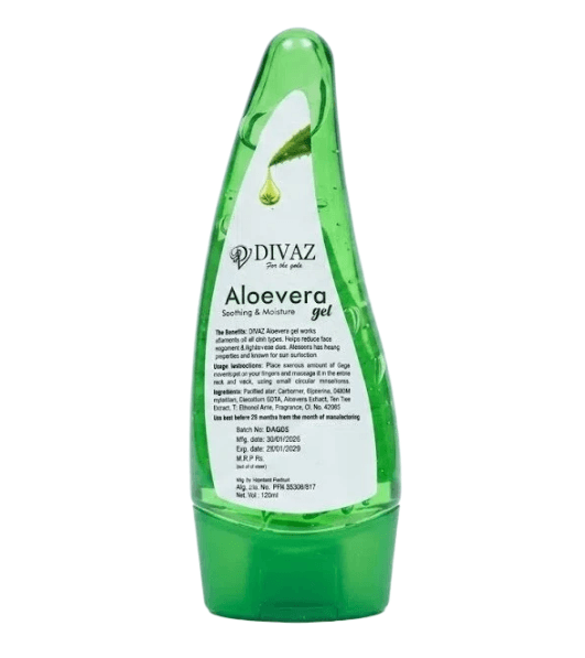 Divaz Divaz Aloe Vera Gel 120ml daily essentials & lifestyle — thumbnail 2 of 2