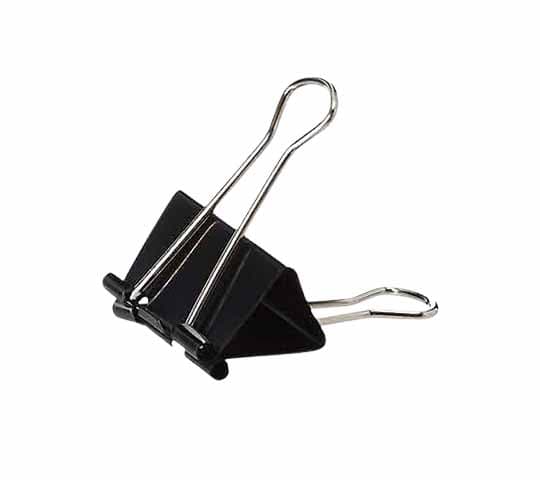 Deli Binder Clip EZ51 51mm Black – Heavy Duty Paper Clips