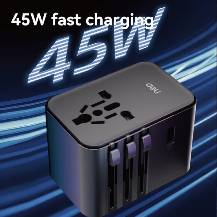 DELI Deli ET767 45W Travel Adaptor electronics — thumbnail 3 of 3