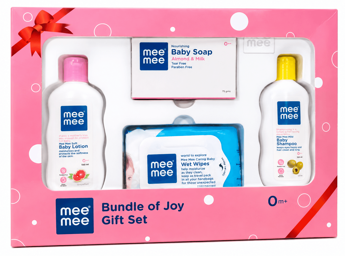 Mee Mee Bundle of Joy Baby Gift Set – Baby Soap, Lotion, Shampoo & Wet Wipes | 0M+