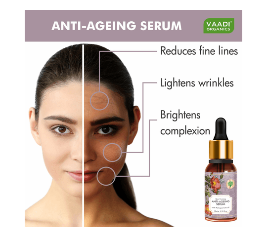 Vaadi Organics Vaadi Organics - Vitamin E Anti Ageing Serum with Pomegranate Oil - Reduces Fine Lines, Lightens Wrinkles &… — thumbnail 2 of 2