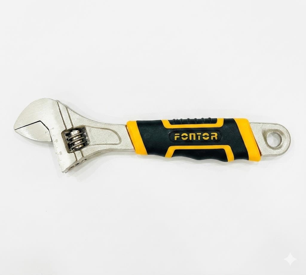 Fontor Wrench Salai 8 Inch 180707 | Heavy Duty Adjustable Hand Tool for Professional & Home Use