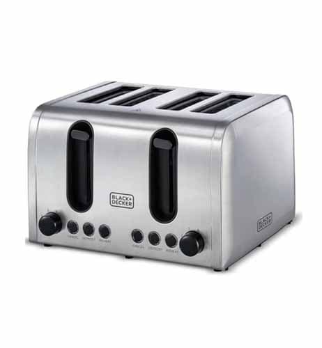 Black+Decker - 2100 Watt 4 Slice Toaster – Fast & Even Toasting | YetiDeal Nepal - ET444-B5