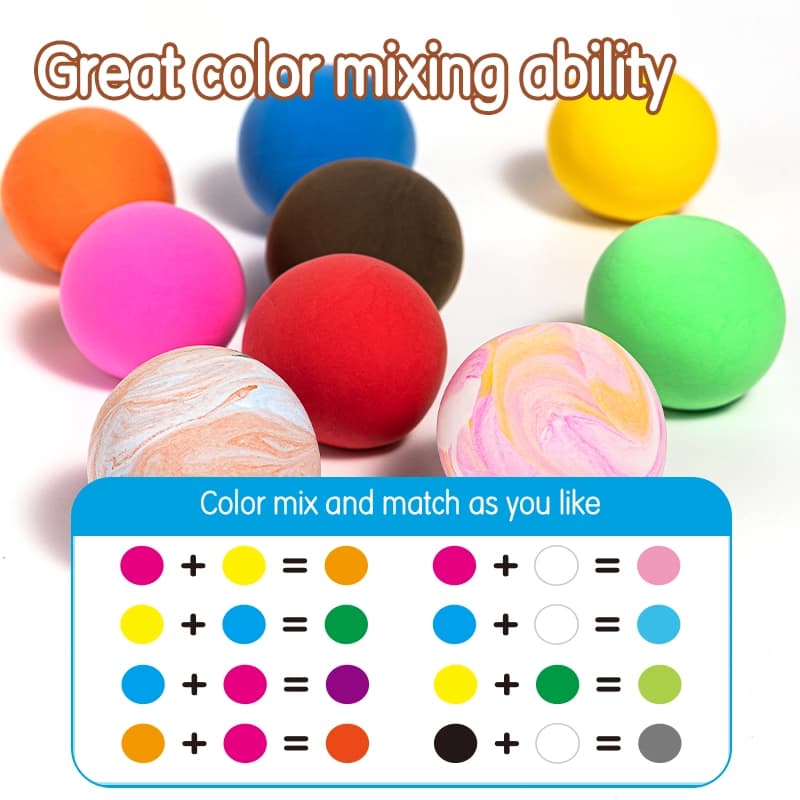 Deli Deli EY251-12 Soft Clay – 12 Colors Super Light Air Dry Modeling Clay for Kids & Crafts stationary, toys & sports — thumbnail 4 of 5