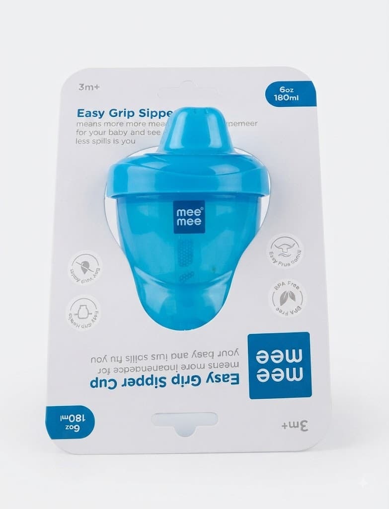 Mee Mee Easy Grip Sipper Cup 180ml / 6oz – 3M+ BPA-Free Baby Training Cup