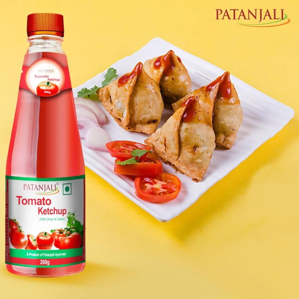 Patanjali Patanjali Tomato Ketchup With Onion & Garlic 200g – Rich & Tangy Tomato Sauce daily essentials & lifestyle — thumbnail 2 of 5