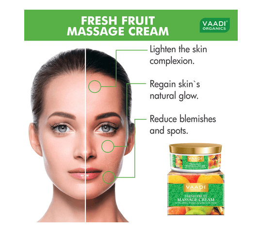 Vaadi Organics Vaadi Organics - Fresh Fruit Massage Cream with Apple, Orange, Papaya & Kokum Butter (150 gms) - VH0469… — thumbnail 2 of 2