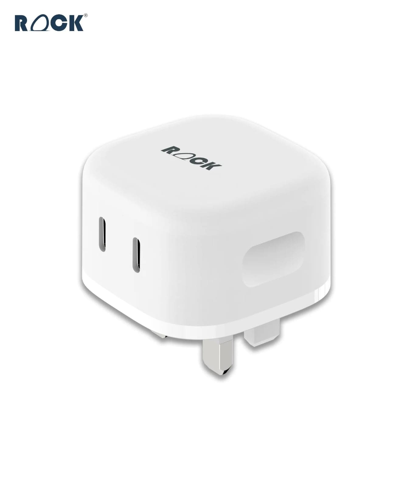 ROCK 45W GaN Fast Charger Dual USB-C PD 3.0 Wall Adapter
