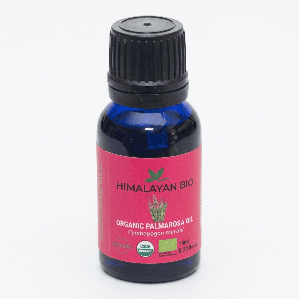 Himalayan Bio Palmarosa Oil 10ml – Natural Essential Oil