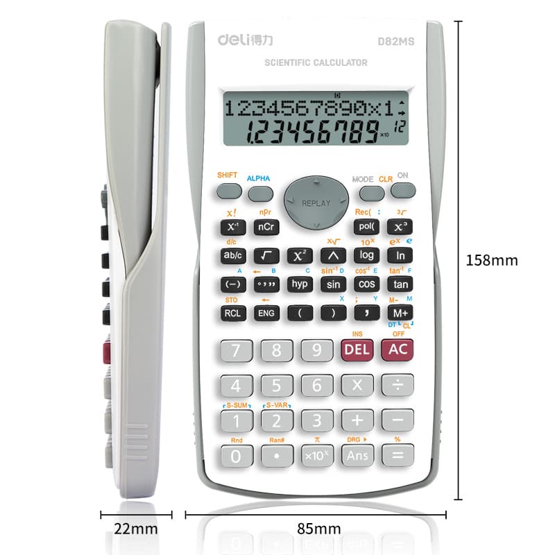 Deli Deli-D82MS Scientific Calculator for Students & Professionals stationary, toys & sports — thumbnail 4 of 4