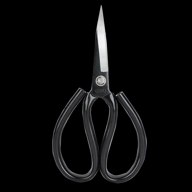 Deli EDL2615 Scissors 200mm Heavy Duty 65Mn Steel Rust-Resistant Cutting Scissors