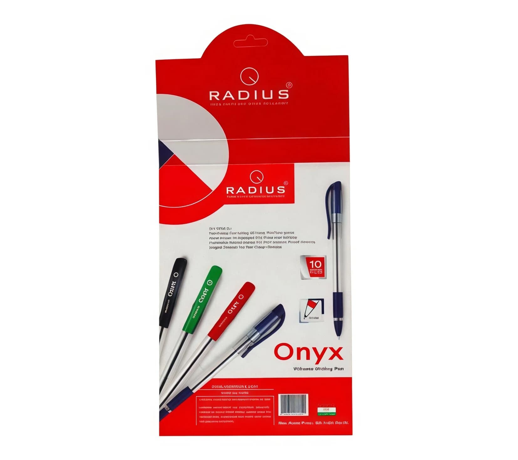 Radius Radius Onyx Ultimate Writing Pen Pack of 10 Black Ink Ballpoint Pens stationary, toys & sports — thumbnail 2 of 2