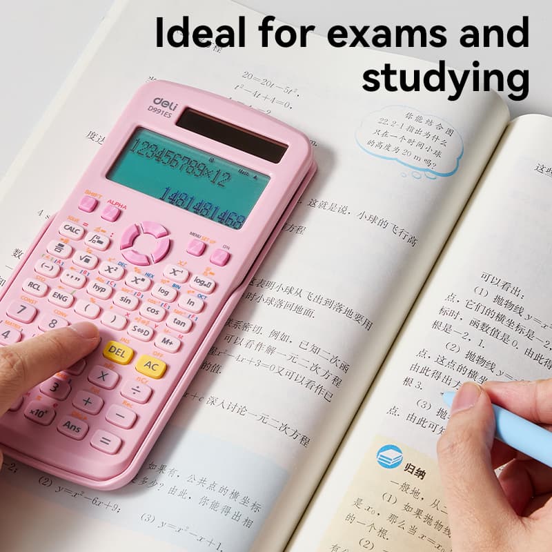 Deli Deli ED991ES Scientific Calculator | 417 Functions | Dual Power | Student & Engineering Calculator stationary, toys &… — thumbnail 5 of 5