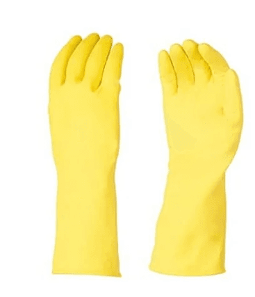 Professional Reusable Rubber Gloves Large – Yellow Household Cleaning Gloves