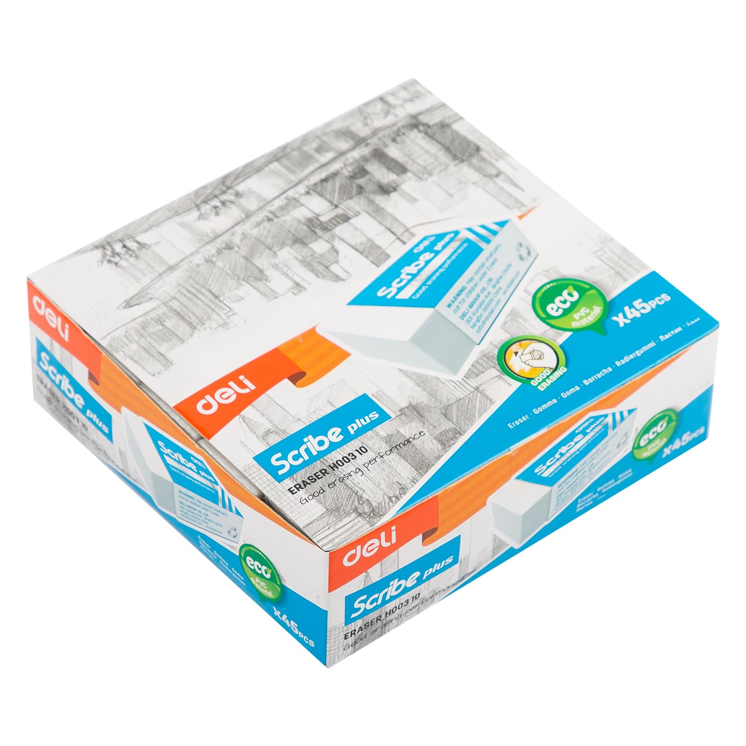 Deli Deli EH00310 Eraser | Premium Dust-Free Soft Eraser for School & Office stationary, toys & sports — thumbnail 4 of 5