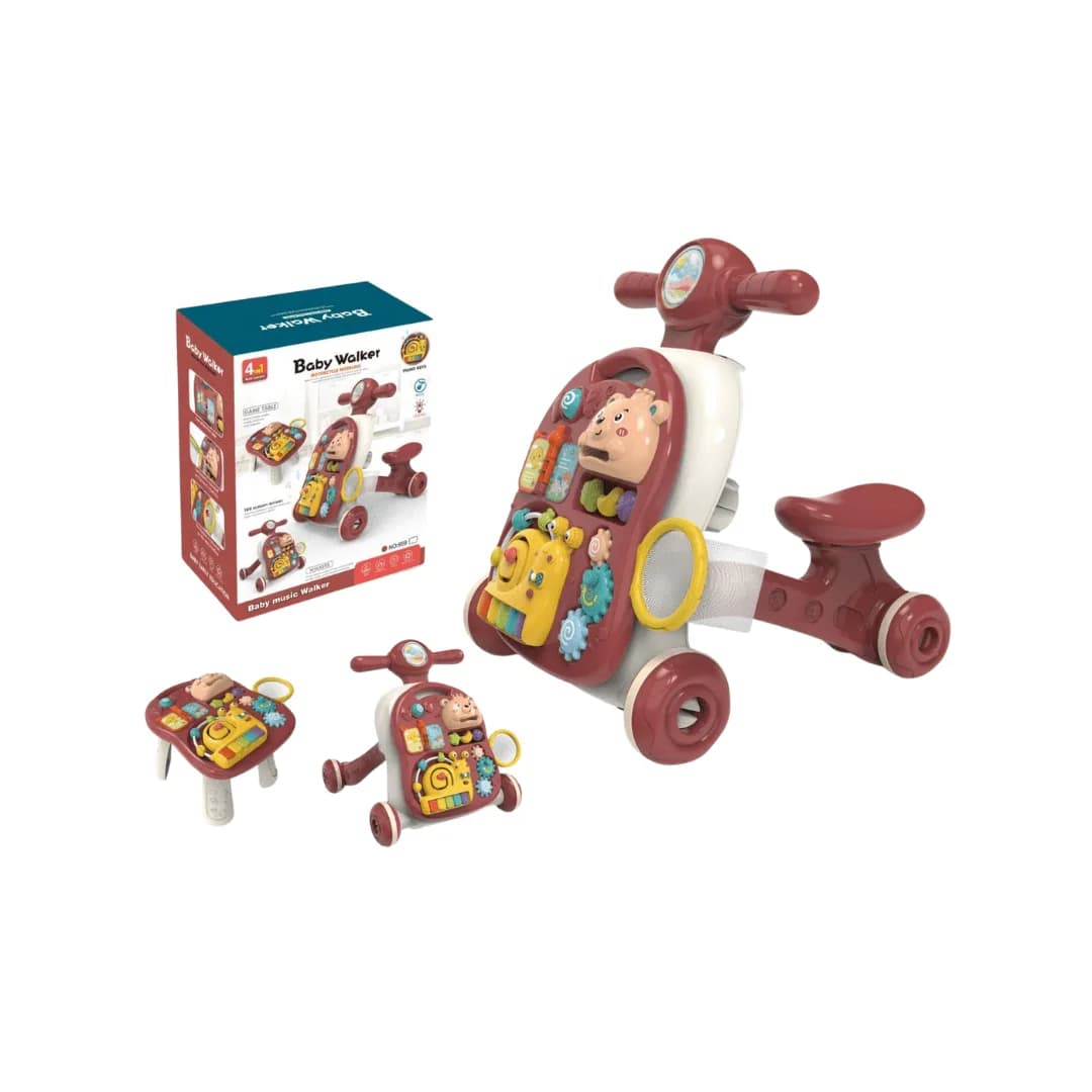 3 in 1 Multi Functional Baby Music Convertible Walker | Interactive Learning Walker for Babies