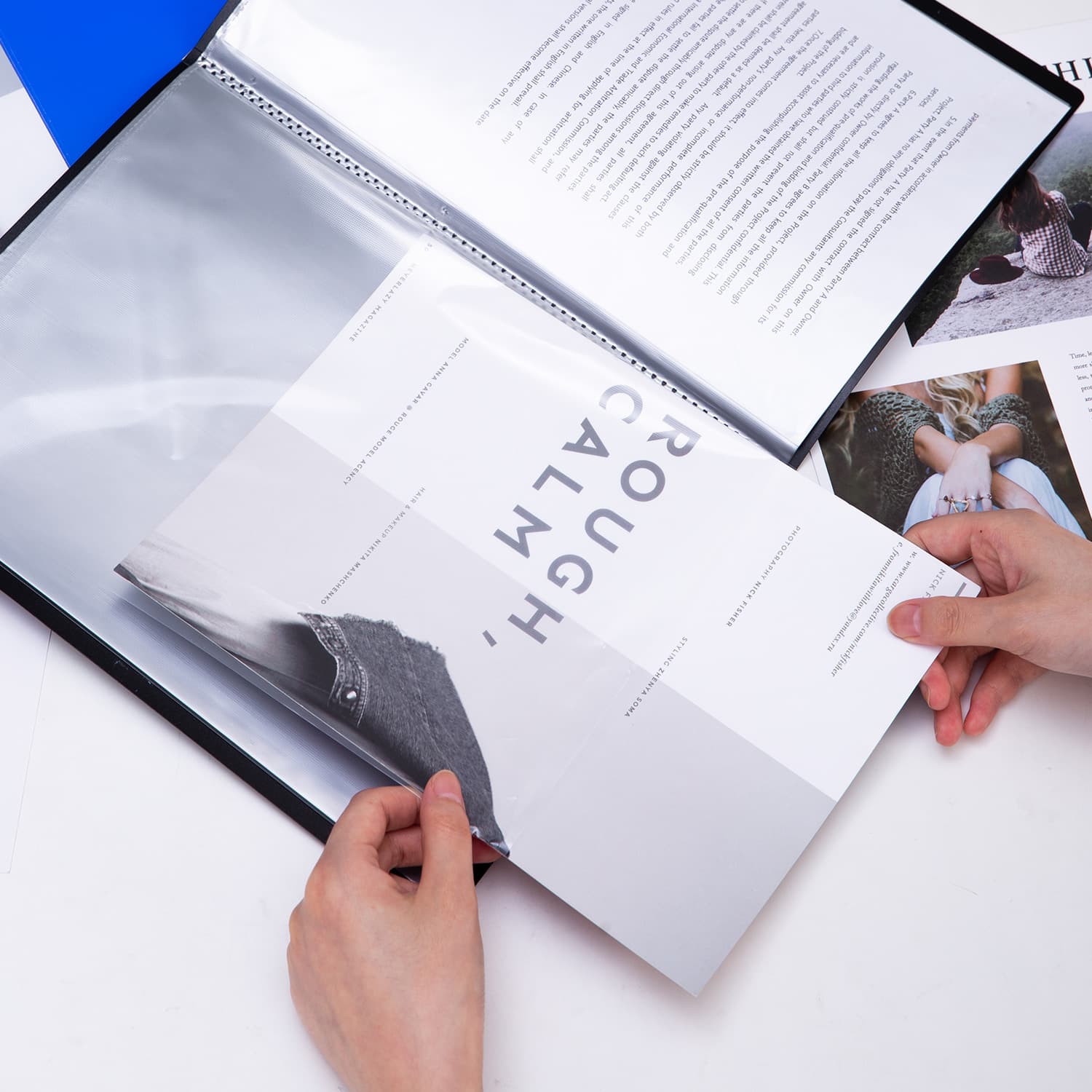 Deli Deli E38148 Office Display Book | A4 Presentation Folder with Clear Pockets stationary, toys & sports — thumbnail 5 of 5