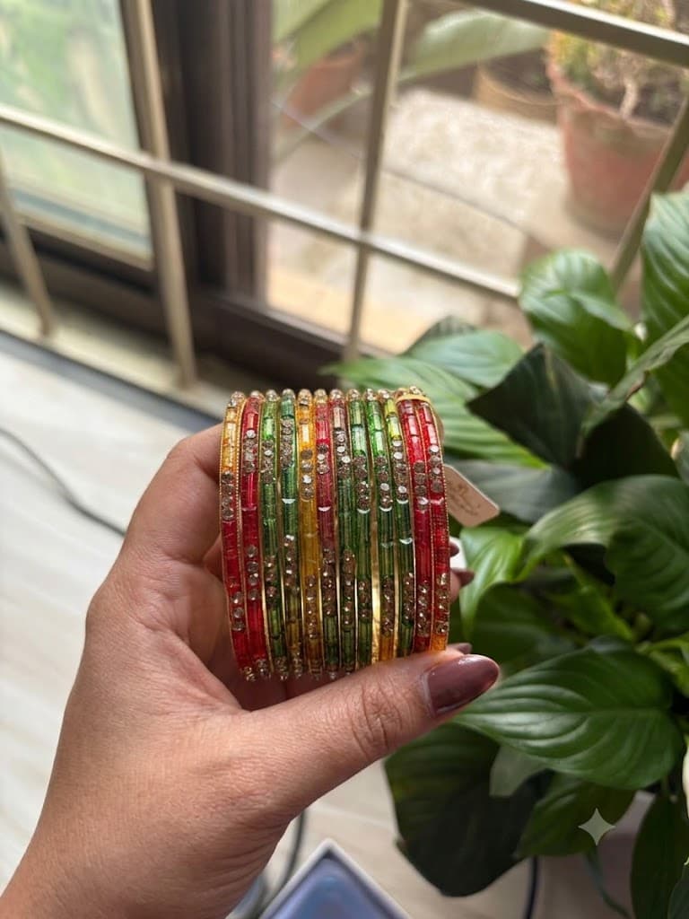 No Brand Shrawan Chura Set | Traditional Colorful Bangles for Women daily essentials & lifestyle — thumbnail 2 of 2