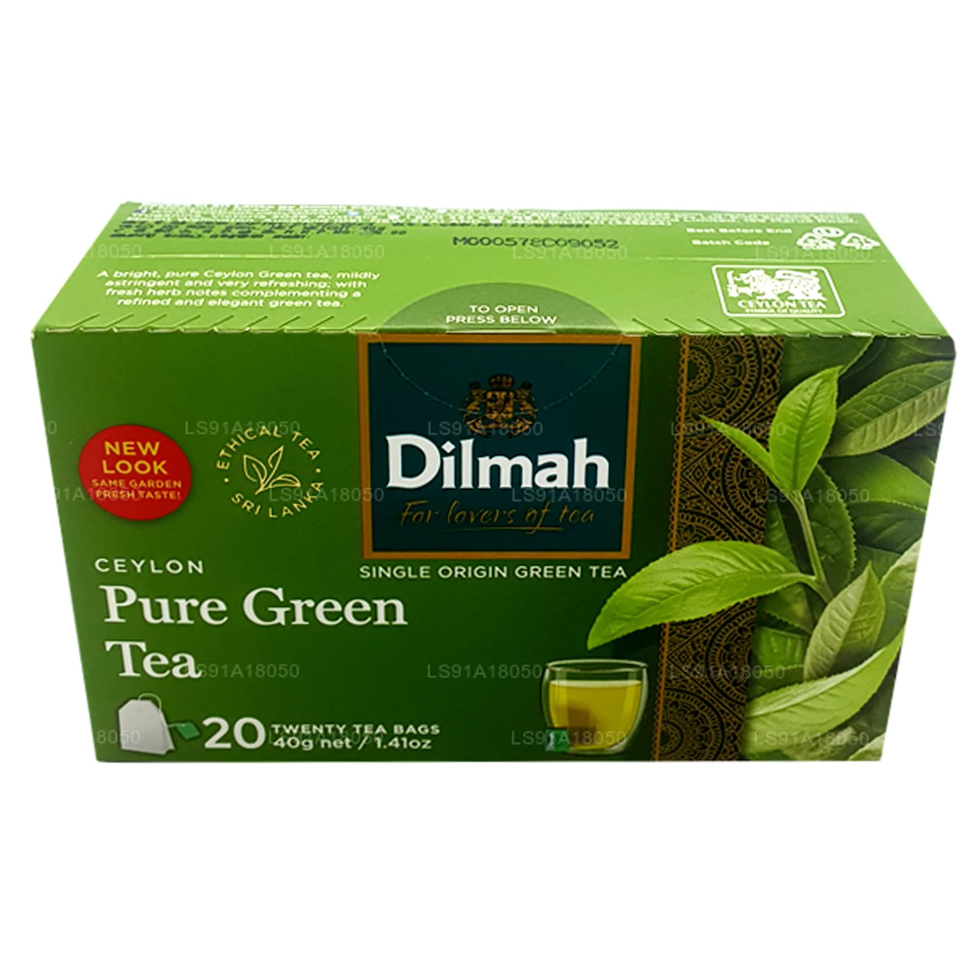 Dilmah DILMAH Pure Green Tea Ceylon Product 20 Tea Bags daily essentials & lifestyle — thumbnail 5 of 8