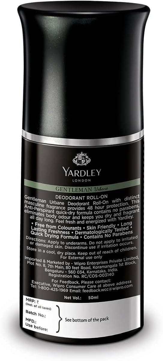 No Brand Yardley London Gentlemen Urbane Roll On Deodorant 25ML – Long Lasting Freshness for Men daily essentials & lifestyle — thumbnail 5 of 5
