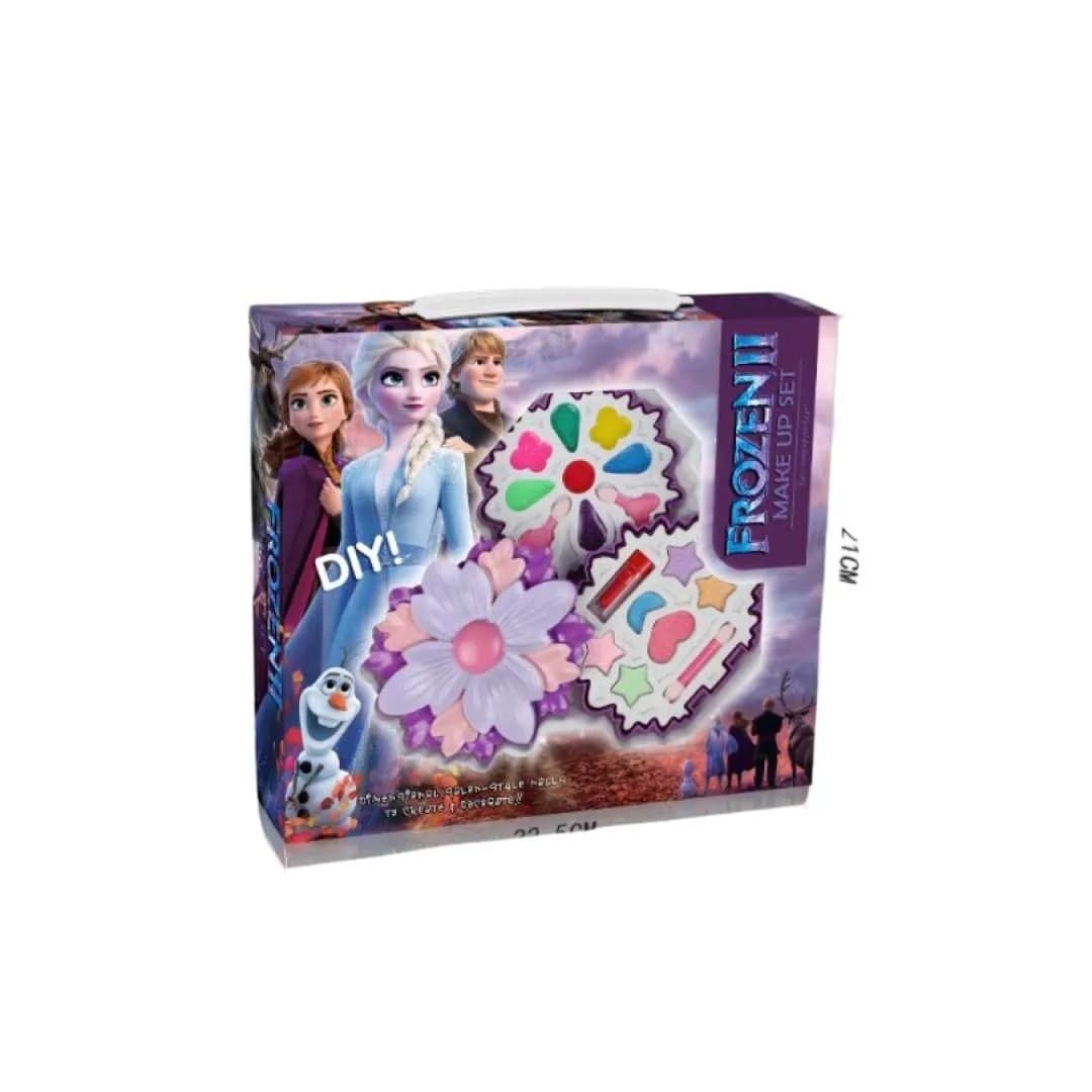 Disney Frozen II DIY Flower Makeup Set for Kids – Non-Toxic Washable Cosmetic Kit