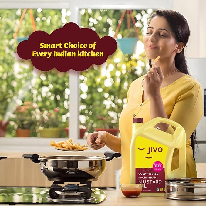 Patanjali Patanjali Mustard Oil 5 Litre | Pure Kachi Ghani Cooking Oil daily essentials & lifestyle — thumbnail 2 of 5