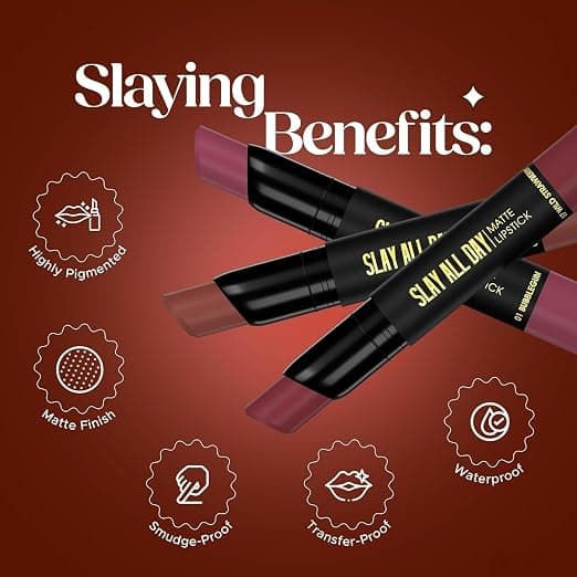 HILARY RHODA Hilary Rhoda PREMIUM Slay All Day Matte Lipstick | Long-Lasting Waterproof Lip Color daily essentials &… — thumbnail 7 of 9