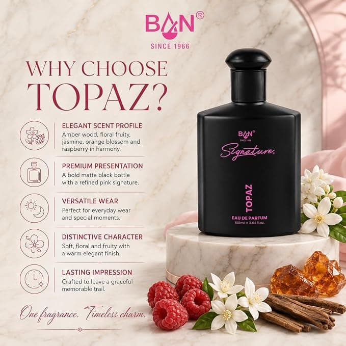 Signature SIGNATURE TOPAZ Eau De Parfum 100ml | Luxury Floral Fruity Perfume for Women daily essentials & lifestyle — thumbnail 6 of 6