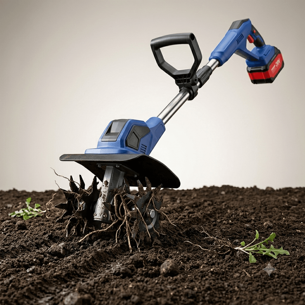 NANWEI NW-TM818-C Agricultural Tiller – Cordless Electric Cultivator for Garden & Farm Use