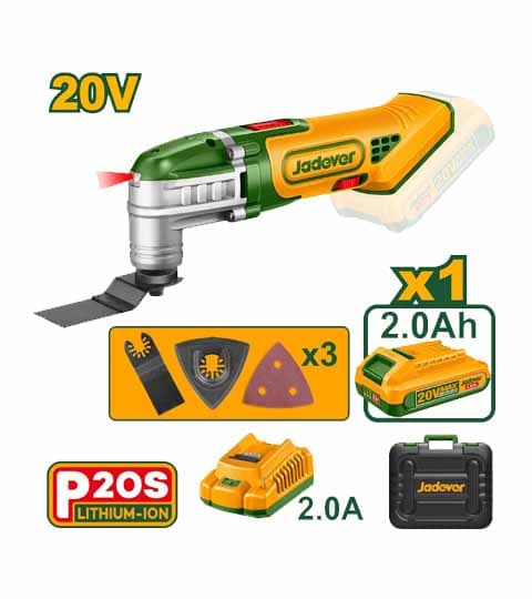 Jadever JDMUP5023 Cordless Multi-Tool 20V | Powerful Electric Oscillating Tool