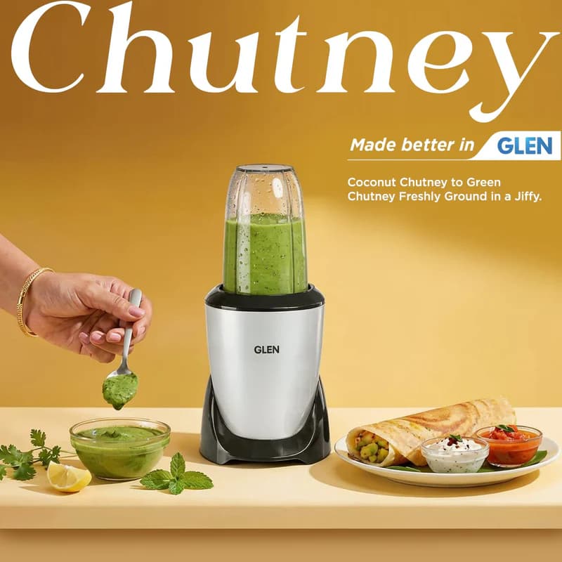 GLEN GLEN Nutri Blender Pro Mixer Grinder 900W with 4 Unbreakable Jars & 3 Stainless Steel Blades | Smoothie Maker & Masala… — thumbnail 9 of 10