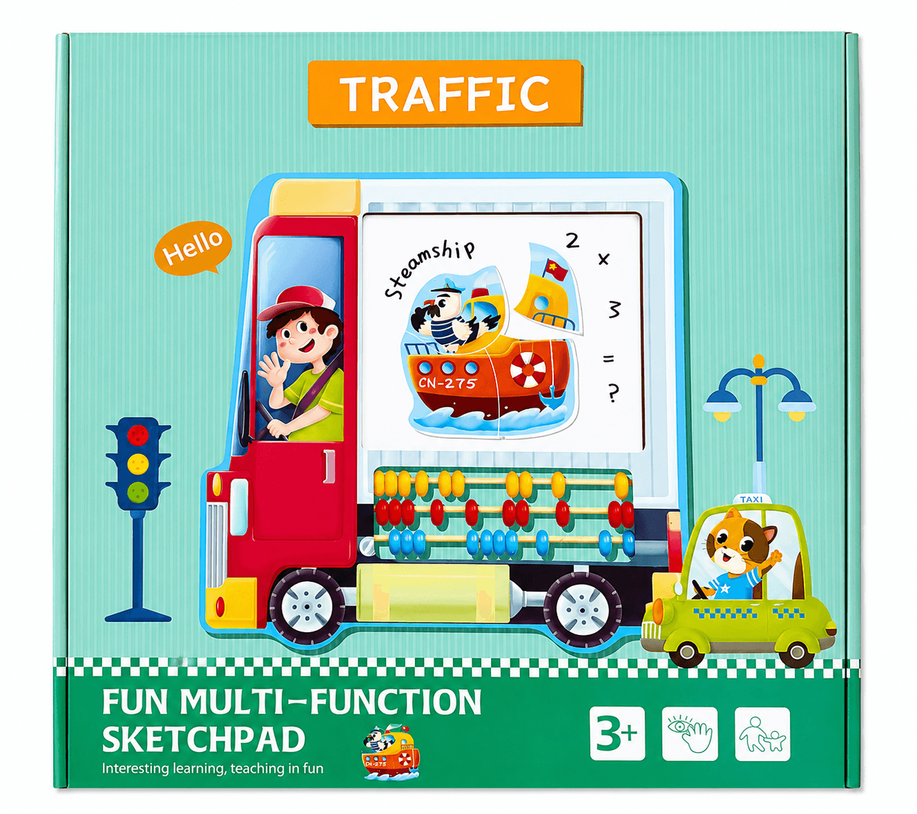 HappyHours Easel Board Kids Learning Stand